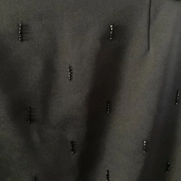 Laundry By Shelli Segal Pencil Skirt Black Size 6 Beaded - Picture 3 of 5